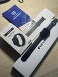 Apple Watch SE 44mm + ładowarka + stalowa bransoleta + folia