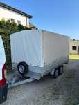 Heinemann Goldhausen-Wirges  Przyczepa HEINEMANN niemiecka 2000t dwie osie Tandem Cała Aluminiowa