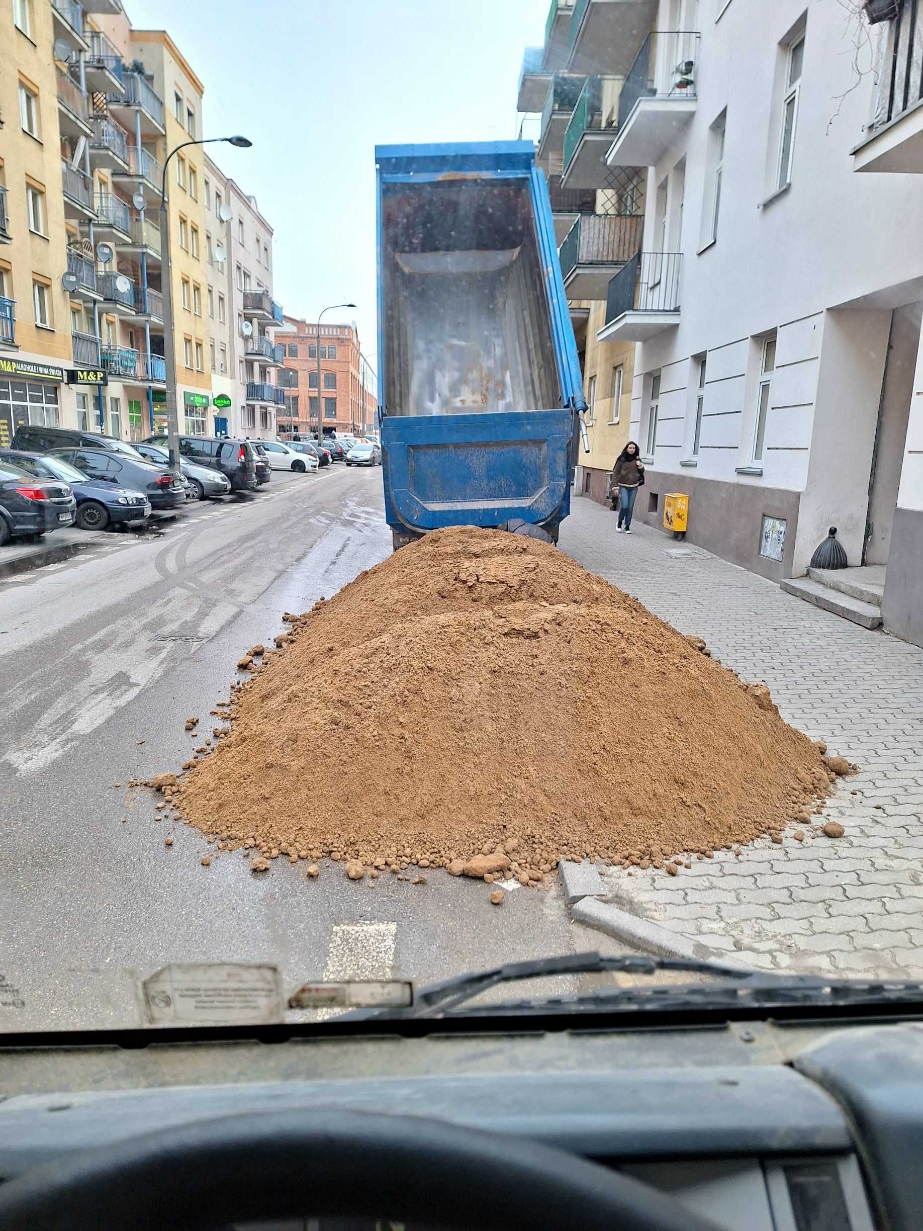 Piasek Warszawa zasypowy do fundamentów zagęszczający zasypka podsyp