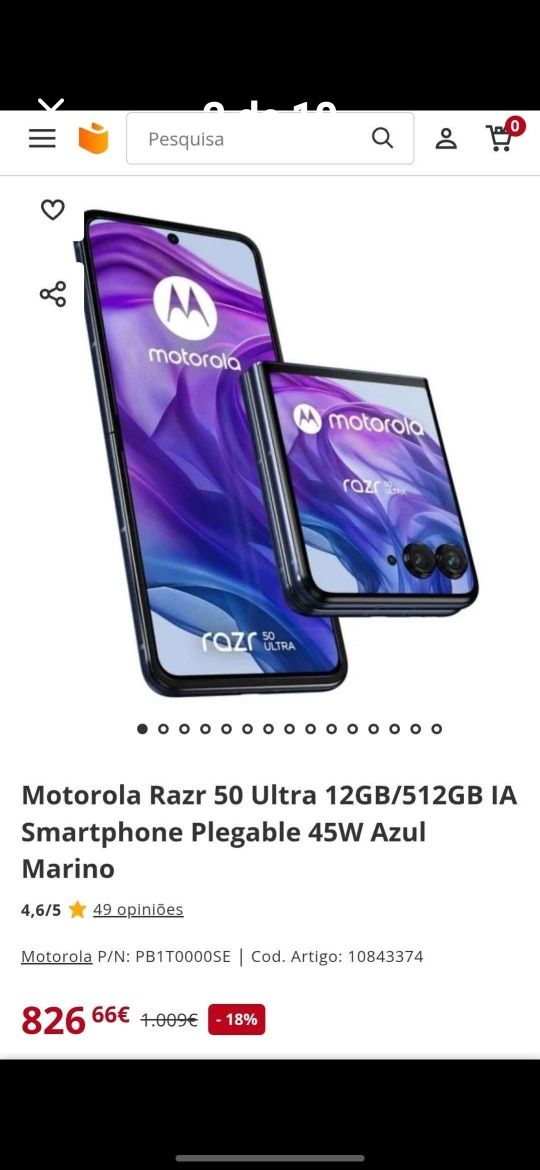 Motorola rsr 50 ultra flp novo