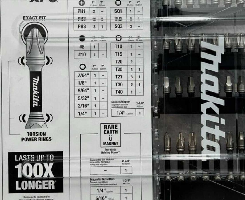 Набор ударных бит Makita E-01644 Impact XPS 60 шт.