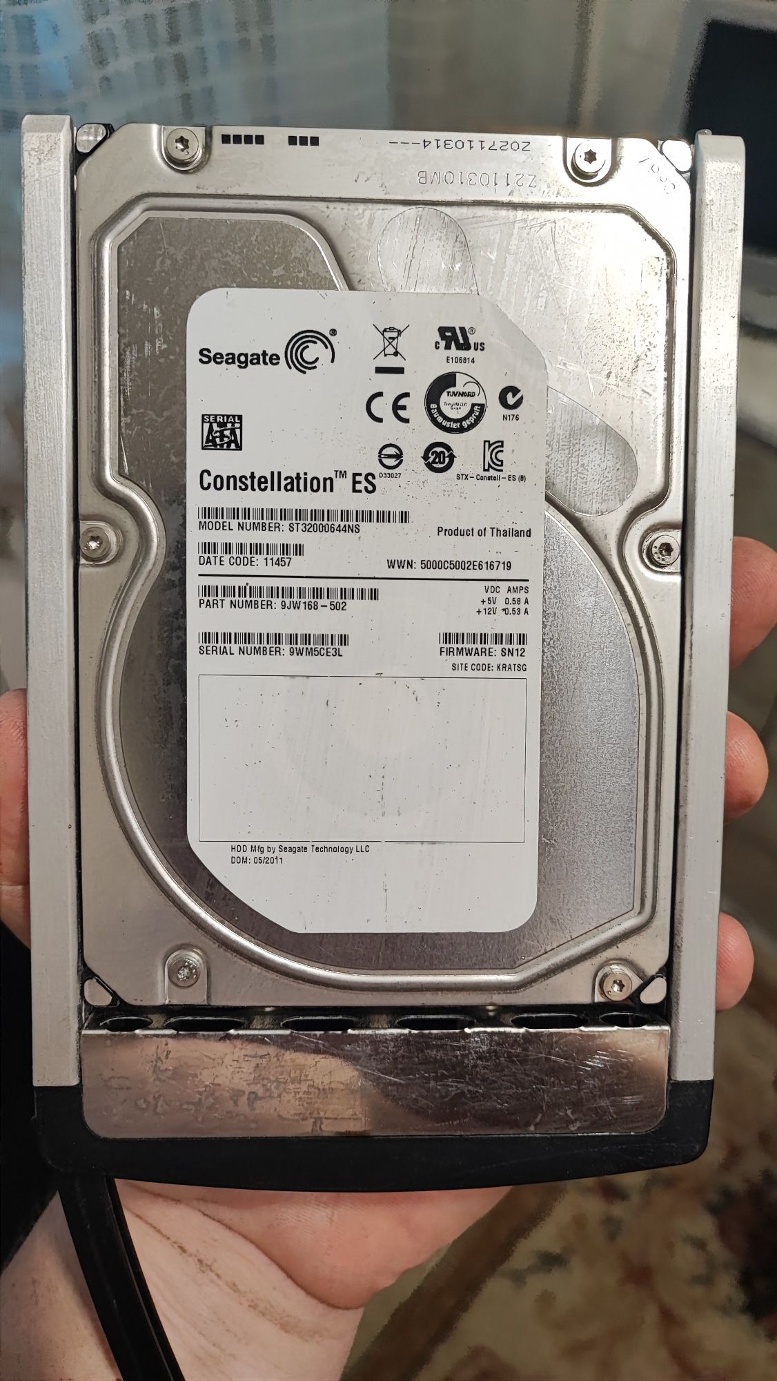 Жорсткий диск Seagate Constellation ES