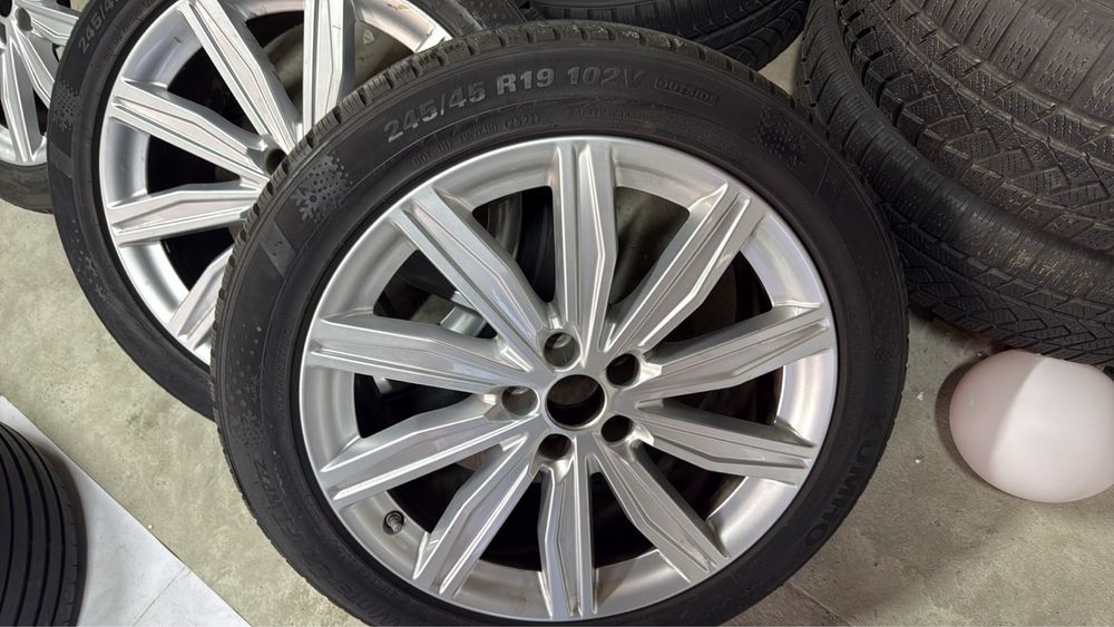 Диски 5х112 r19 с зимней резиной диски ауди бмв vw skoda