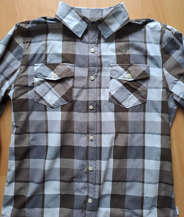Koszula bawełniana z kieszeniami Warp And Weft - Slim Fit z USA