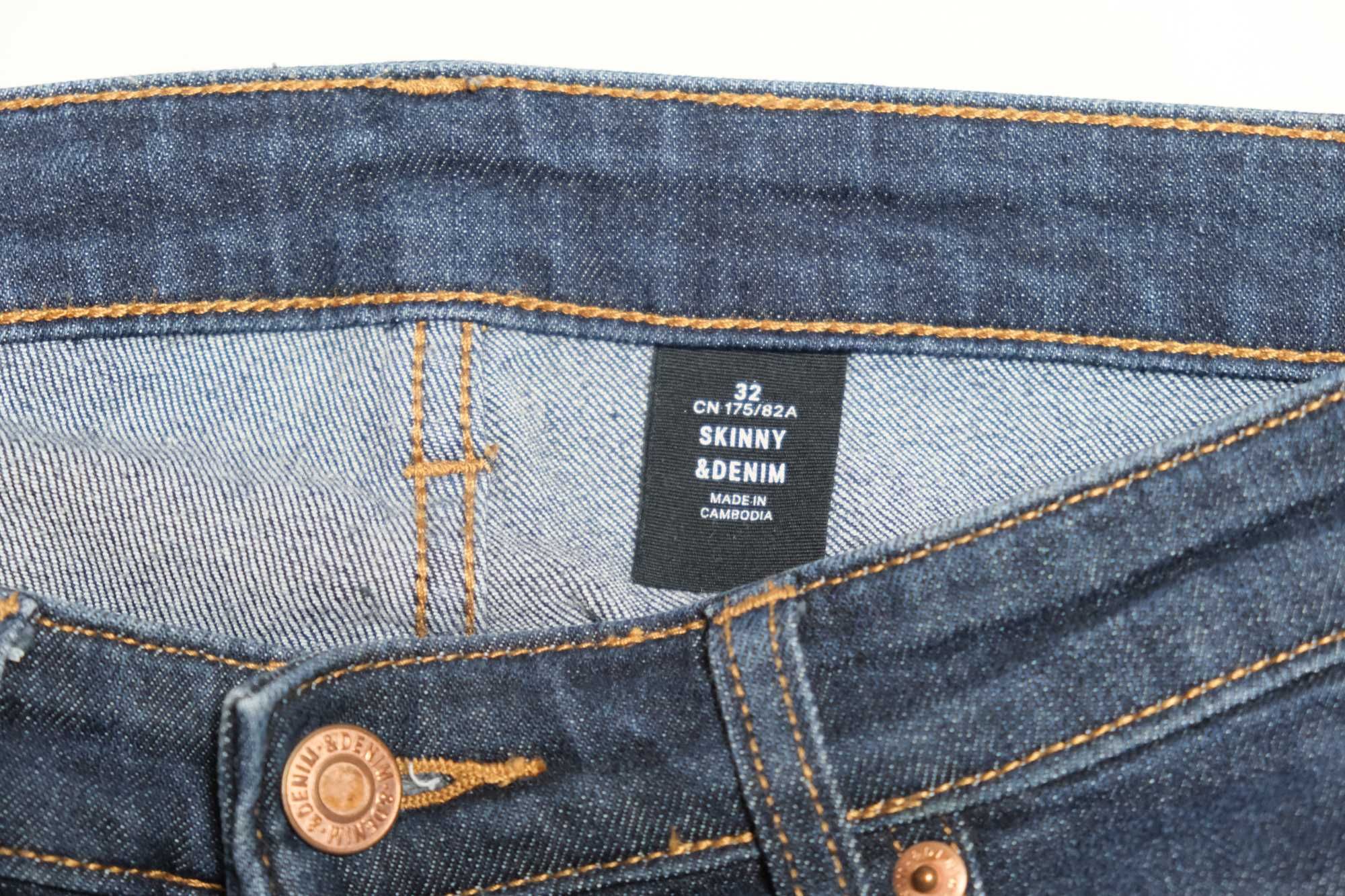 Джинсы скинни Denim by H&M  32 размер