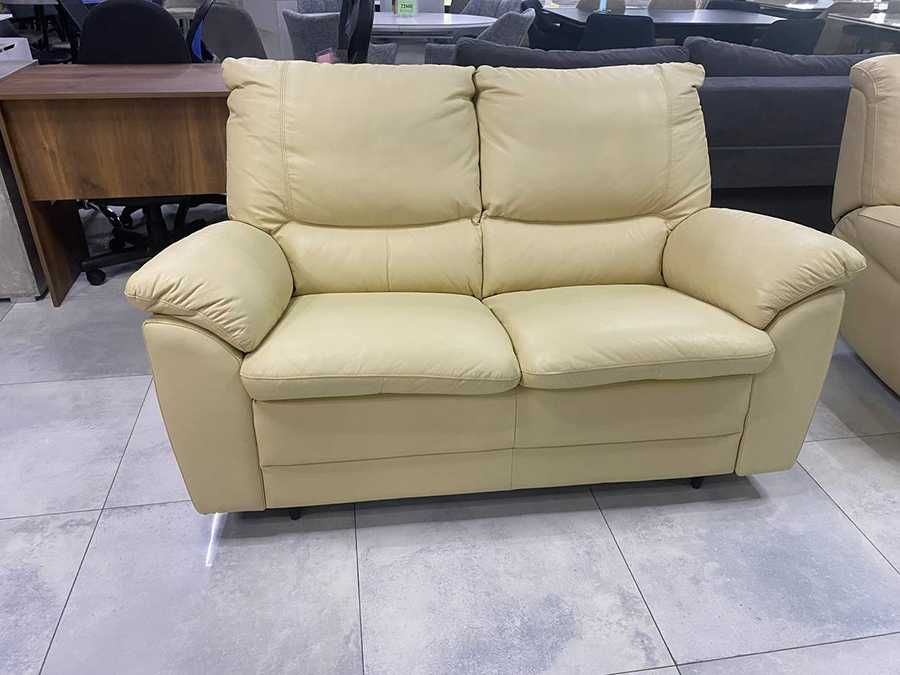 Кожаный диван. Шкіряний диван. Італія, CALIA ITALI. Бежевий диван.