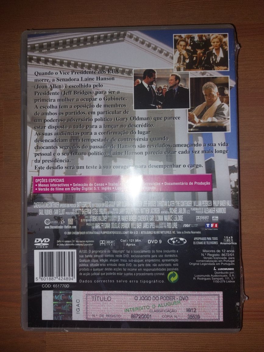 DVD NOVO e SELADO - " O Jogo do Poder " 2000