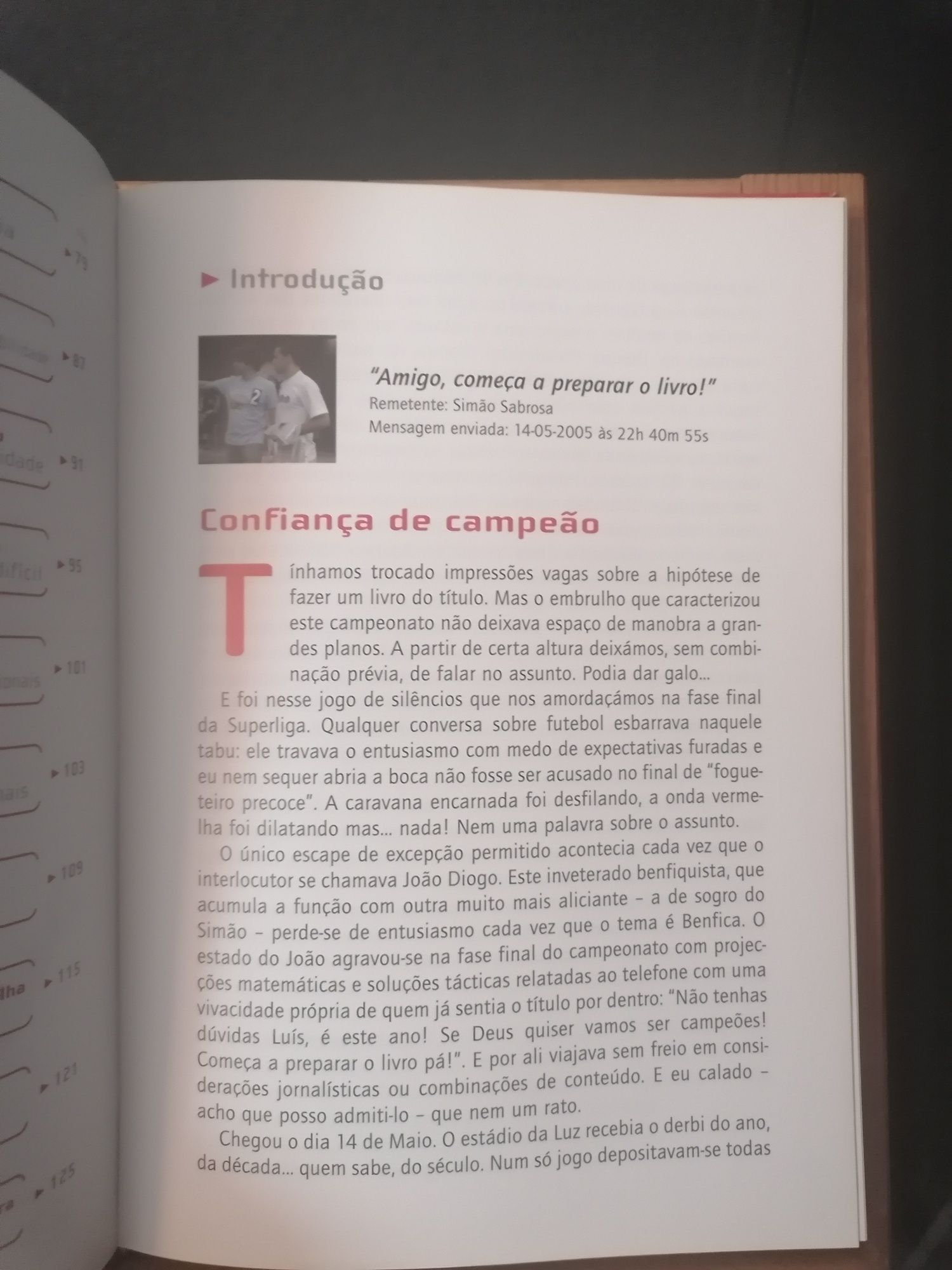 Livro Simão Sabrosa, o filme do capitão.