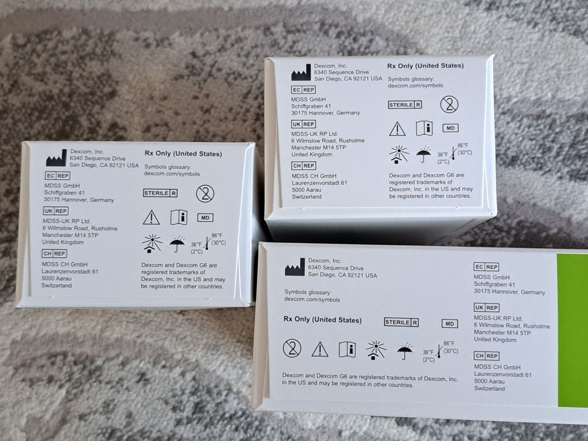 Sensor Dexcom G6 Nowy 5 SZTUK