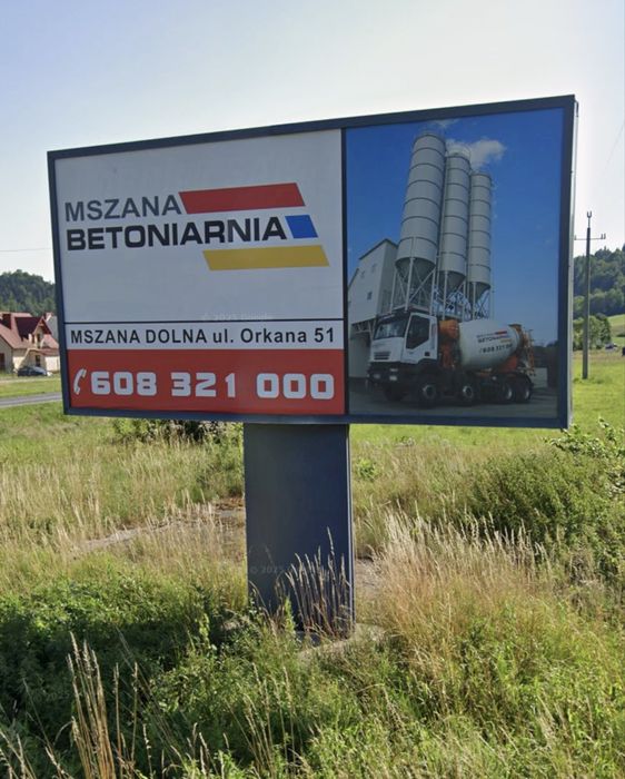 Bilbord reklamowy, konstrukcja