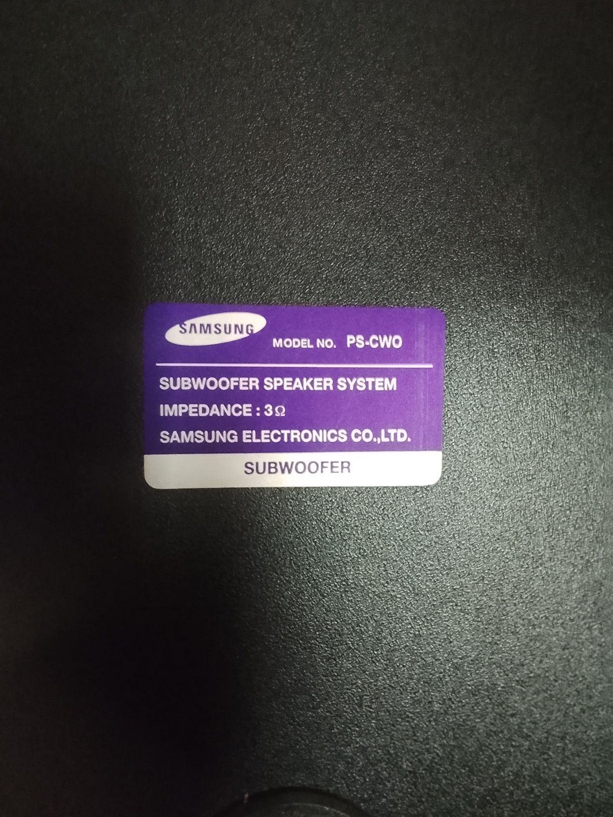 Samsung Subwoofer PS-CW0