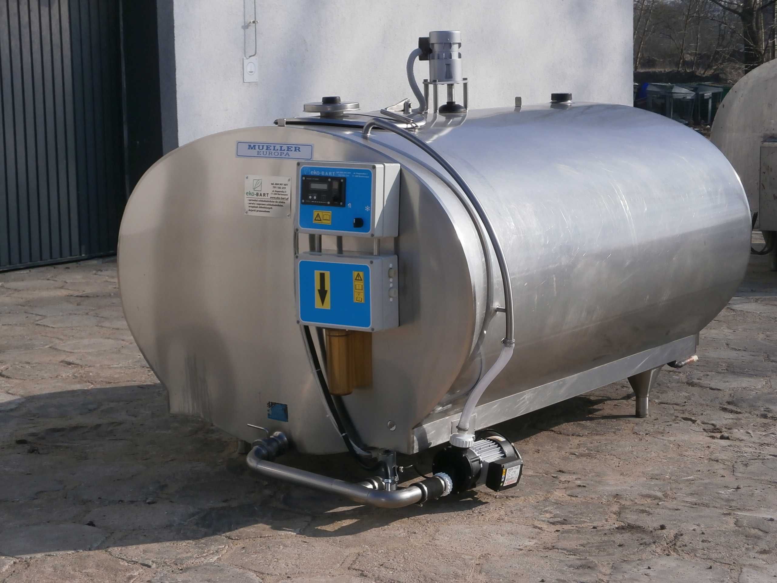 Schładzalnik zbiornik chłodnia do mleka Mueller, 2200 L nowy osprzęt