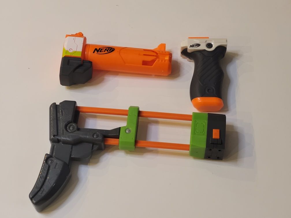 NERF MODULUS 3szt  elementy kolba lufa do pistoletu