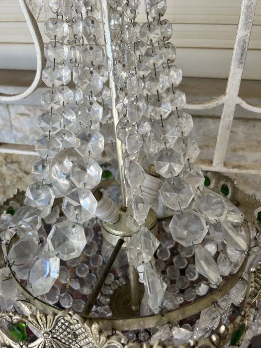 Candeeiro vintage de cristal