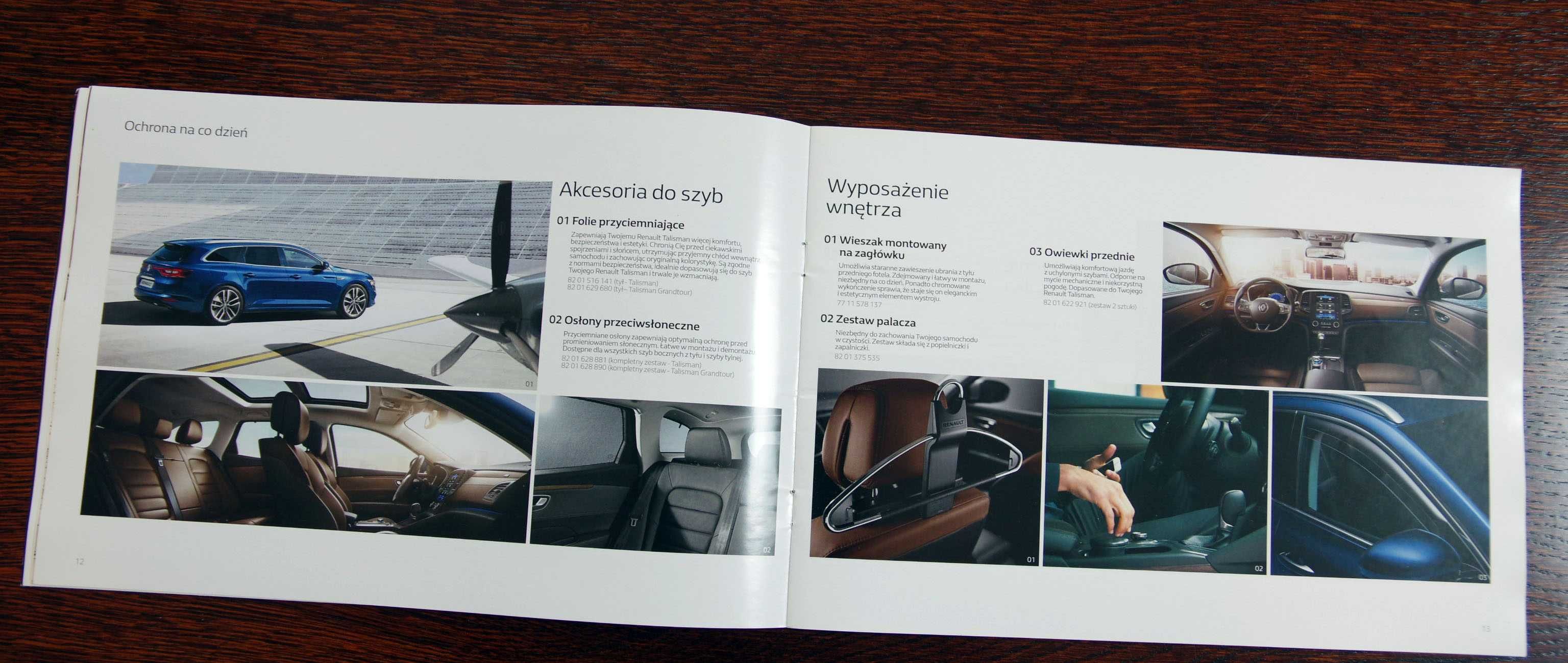 Renault TALISMAN - Katalog akcesoriów, prospekt