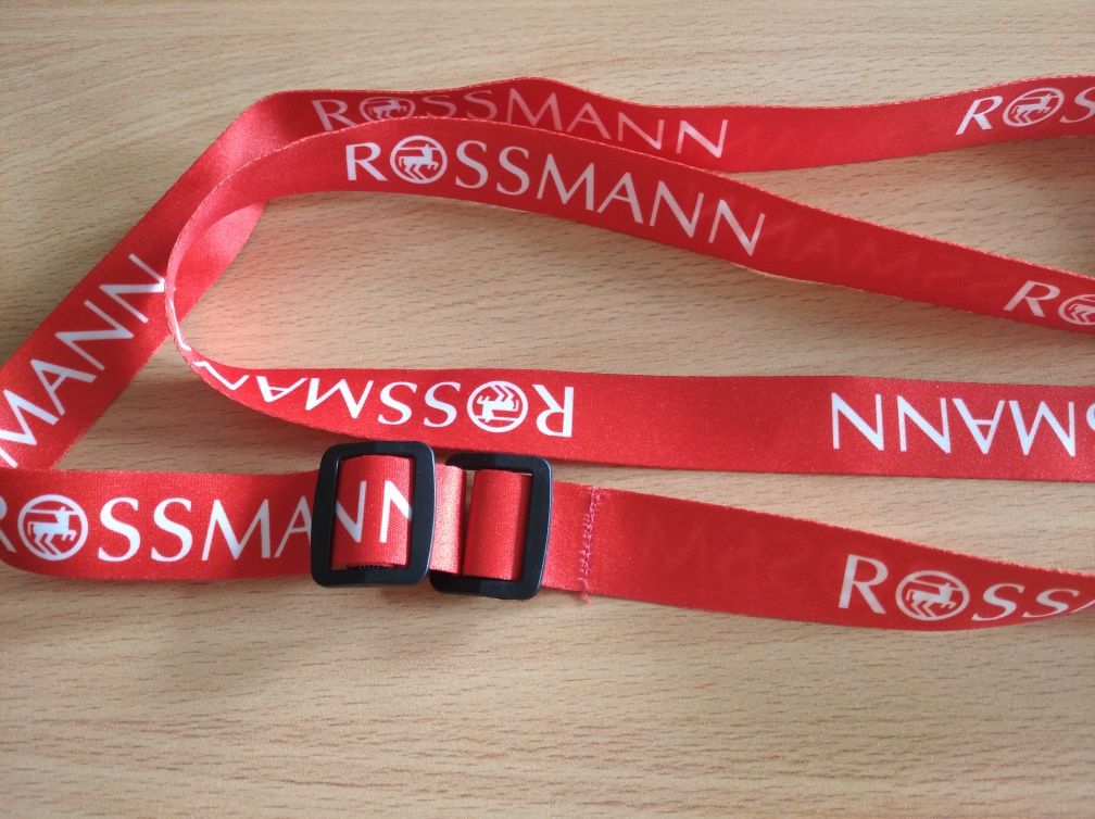 Smycz brelok czerwona Rossmann duża