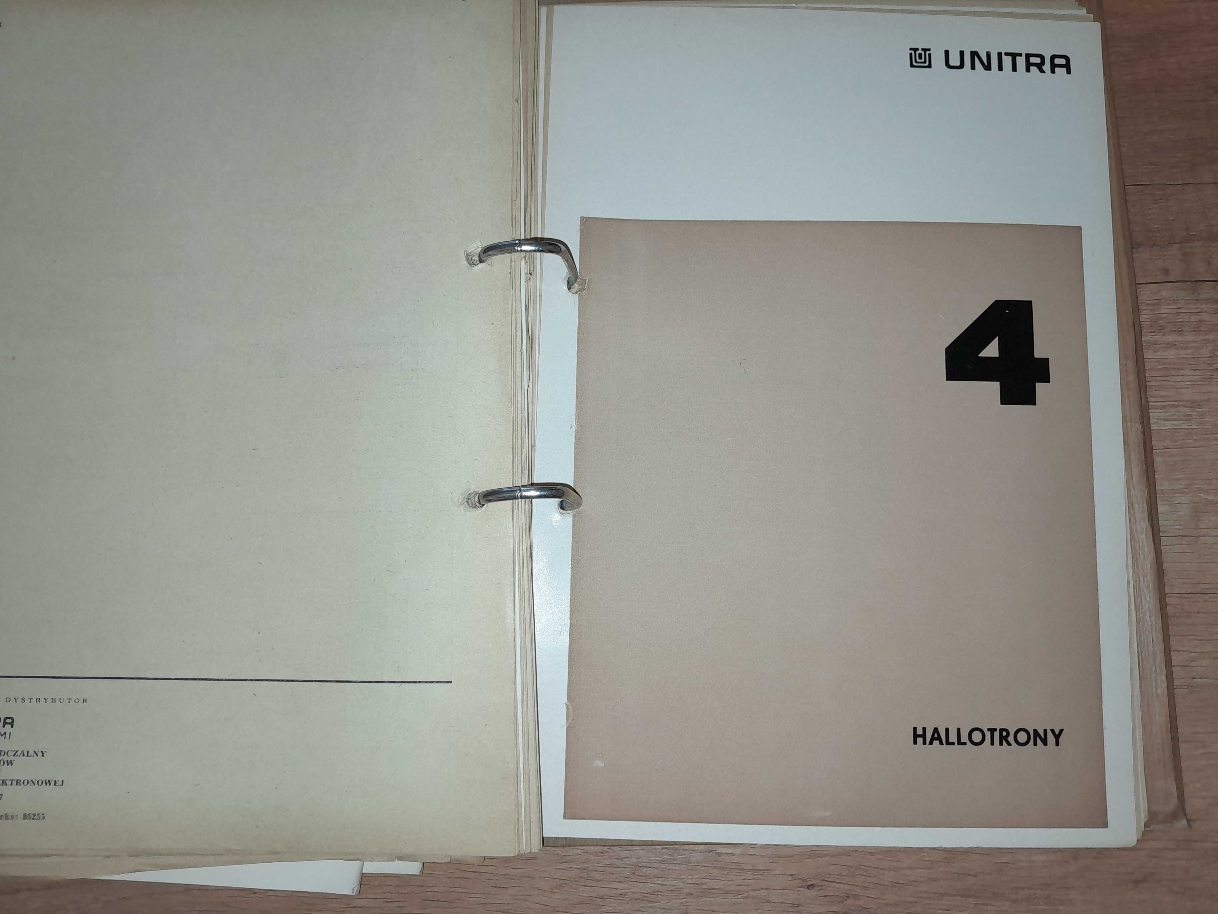 UNITRA Elementy półprzewodnikowe T.1 katalog WEMA 1974 karty unikat