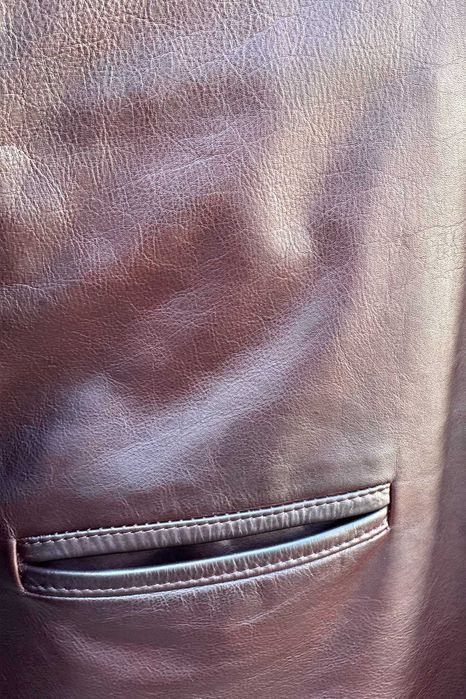 Casaco Couro Clássico (100% pele genuína) - Como Novo