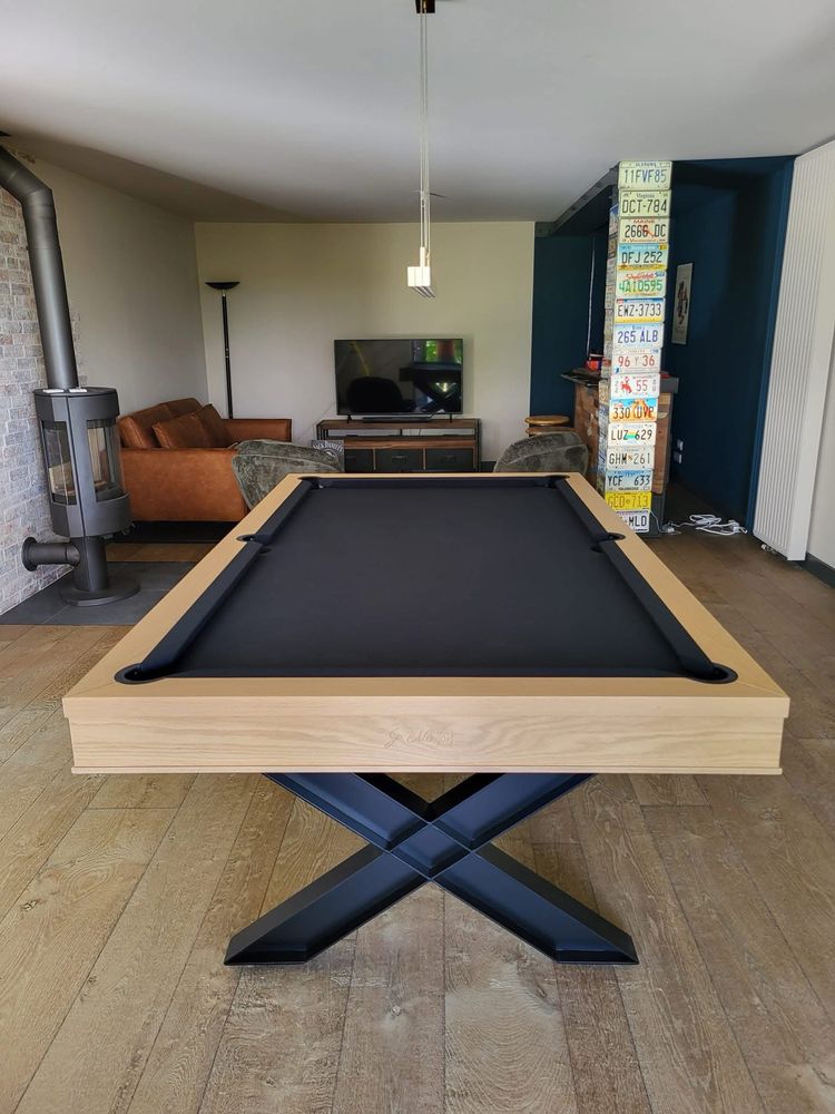 Bilhares Europa Fabricante Mod X mesa snooler e jantar