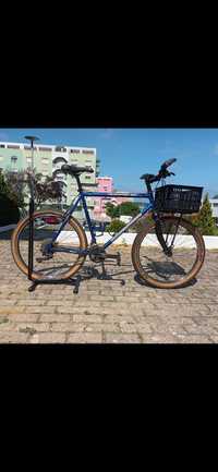 Bicicleta personalizada cidade Mongoose Hilltopper SX Crome Moly tange