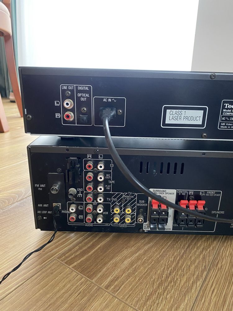Odtwarzacz CD Technics SL PG 390 i Amplituner Technics SA -EX320