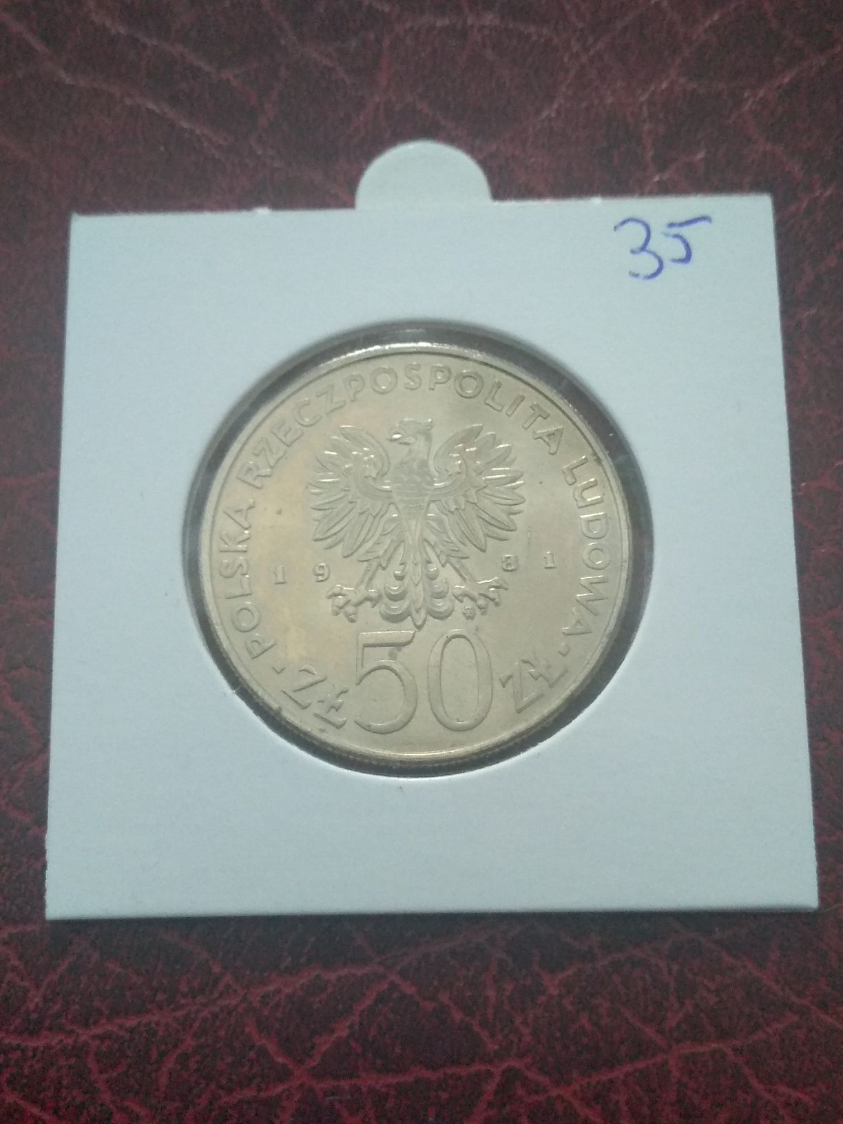 Moneta PRL 50 złotych 1981 FAO