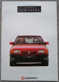 Prospekt Vauxhall Astra rok 1992 Opel Astra
