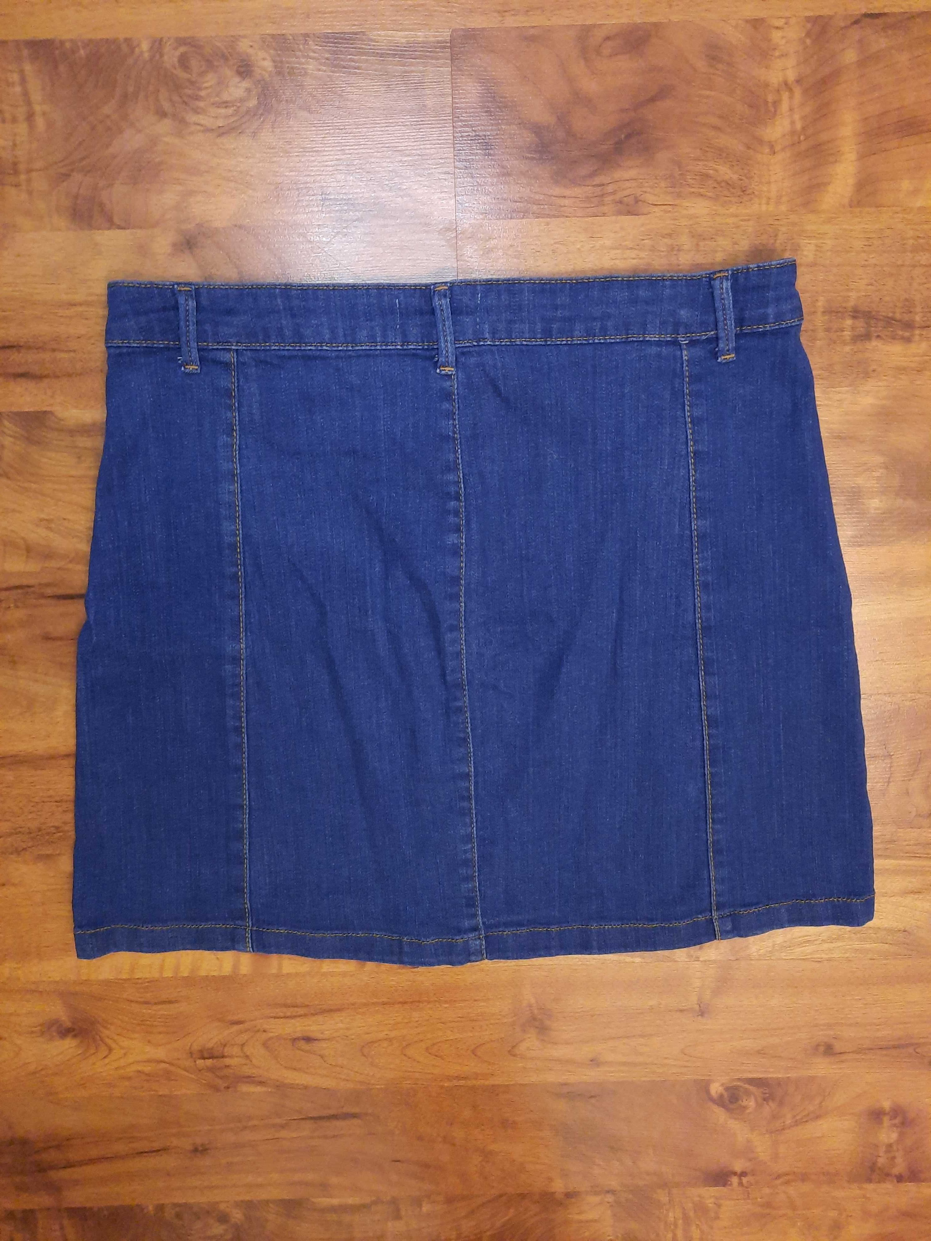 Spódnica jeansowa krótka jeansowa spódniczka Gina Tricot 42 XL