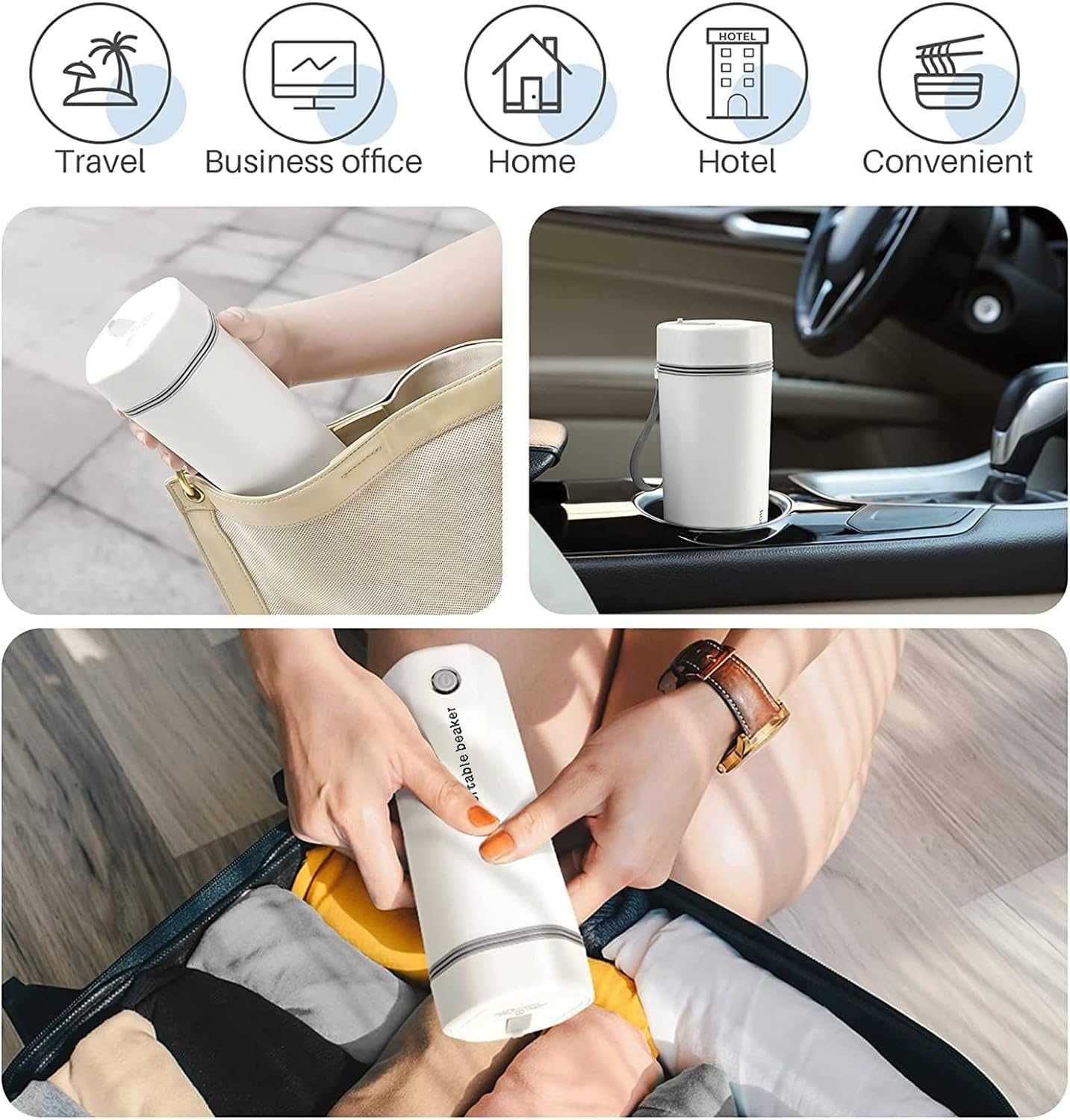 Podróżny czajnik elektryczny, mały czajnik do herbaty,kawy,zupki 350ml