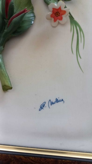 Quadro  em porcelana italiano