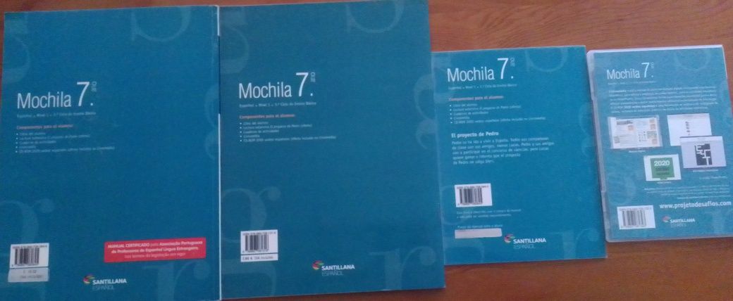 Manual + caderno de atividades, Mochila 7