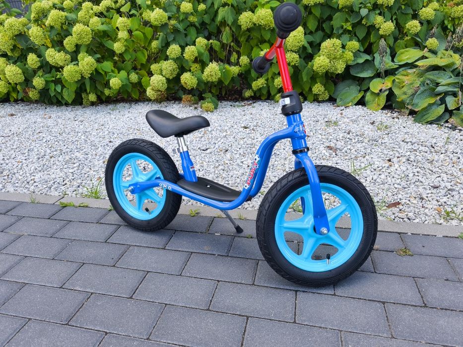 Dziecięcy rowerek biegowy Puky LR 1L Niebieski - Koła 12" - Stopka