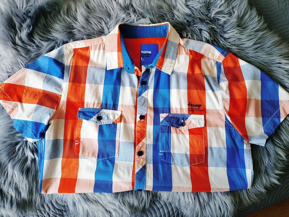 Koszula męska w kratę