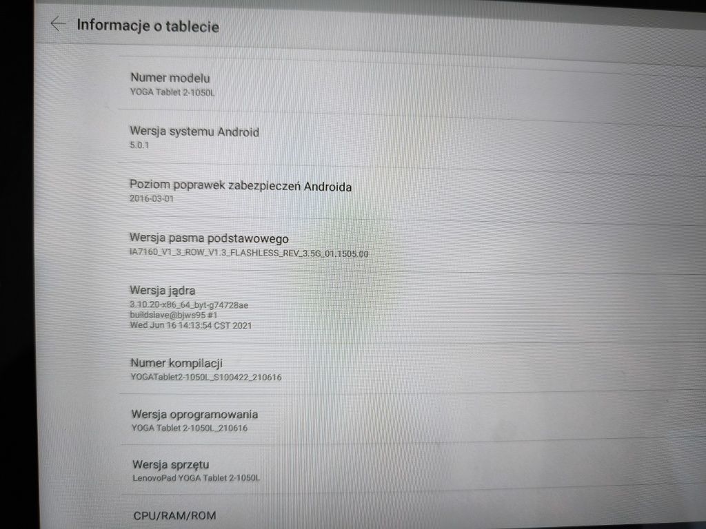 Tablet Lenovo YOGA 2 10", 3G SIM