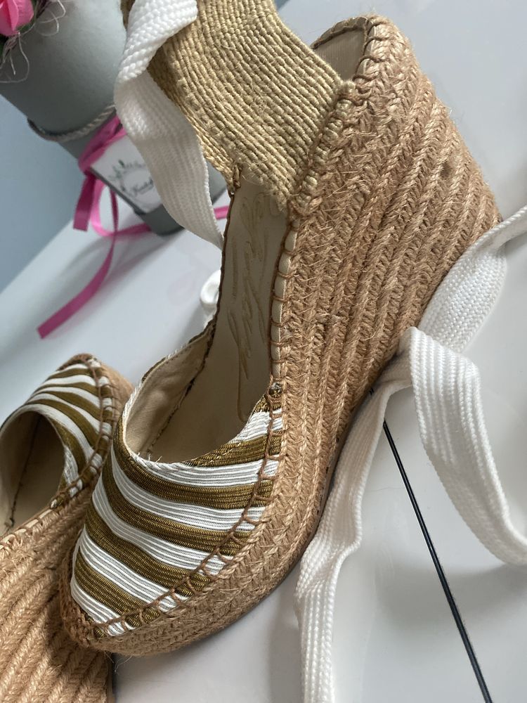 Espadryle na koturni Replay