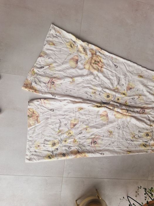 Szerokie spodnie w kwiaty H&M 100% viscose flowers print letnie boho