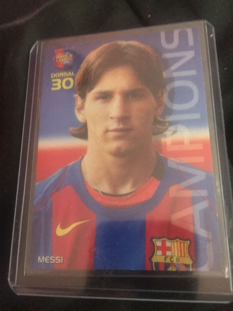 Messi 2004/2005 ,rookie ,carta e cromo ,raridade ,aceto ofertas