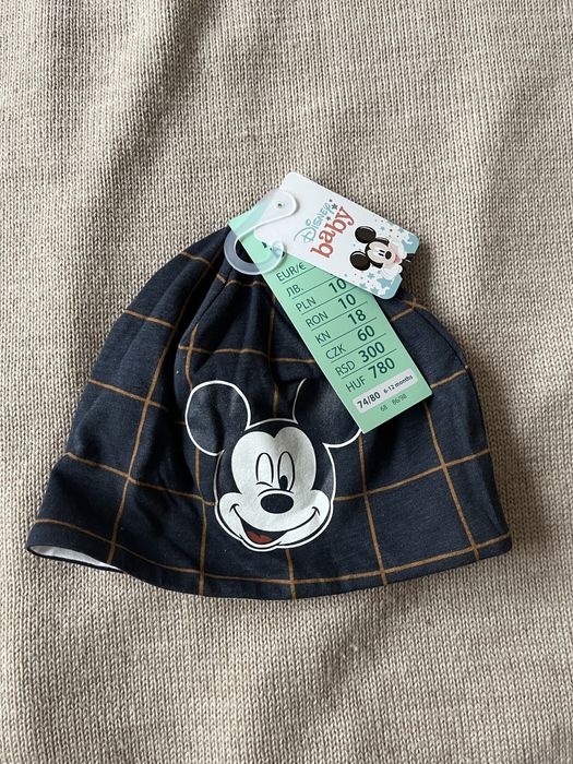 Nowa lekka czapka wiosenna Pepco Mickey Mouse 74