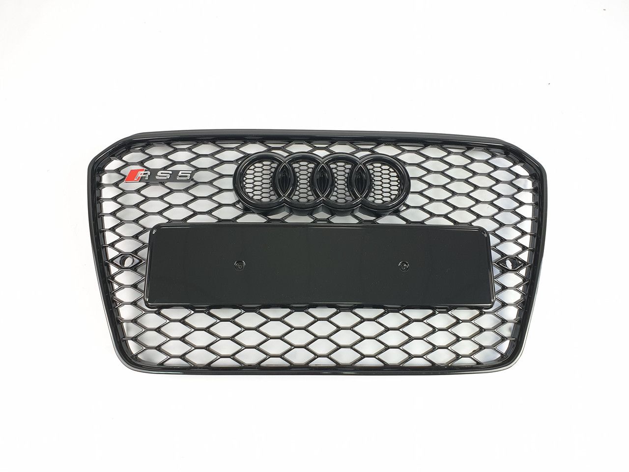 Решетка радиатора Audi A5 2011-2016 Черная (в стиле RS)