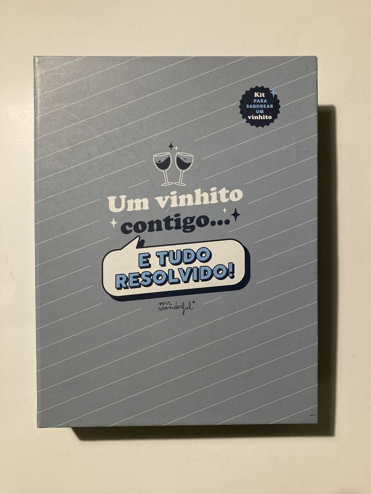 Kit Vinho Mr. Wonderful novo com saca-rolhas e acessórios