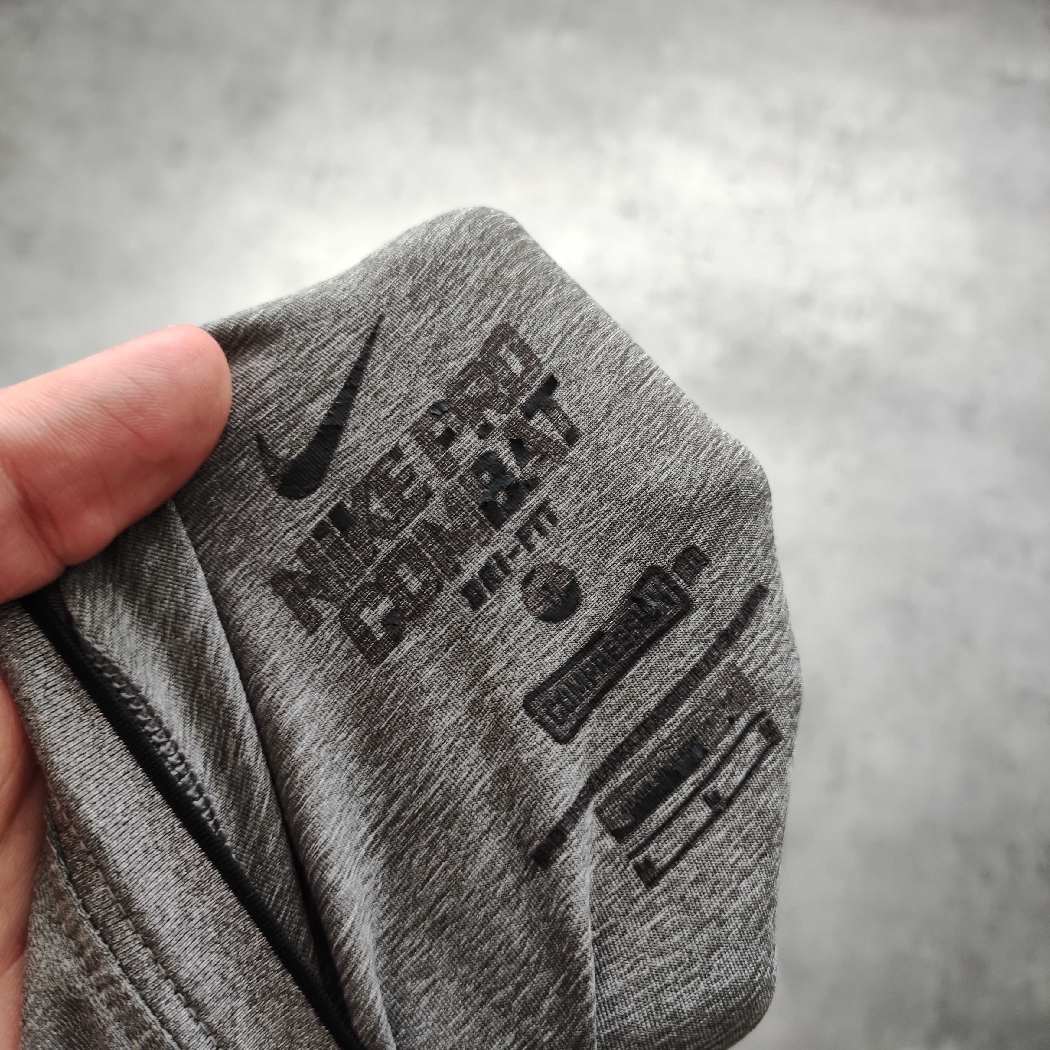 MĘSKA Koszulka PREMIUM Szara Nike PRO Combat Kompresyjna Obcisła GYM