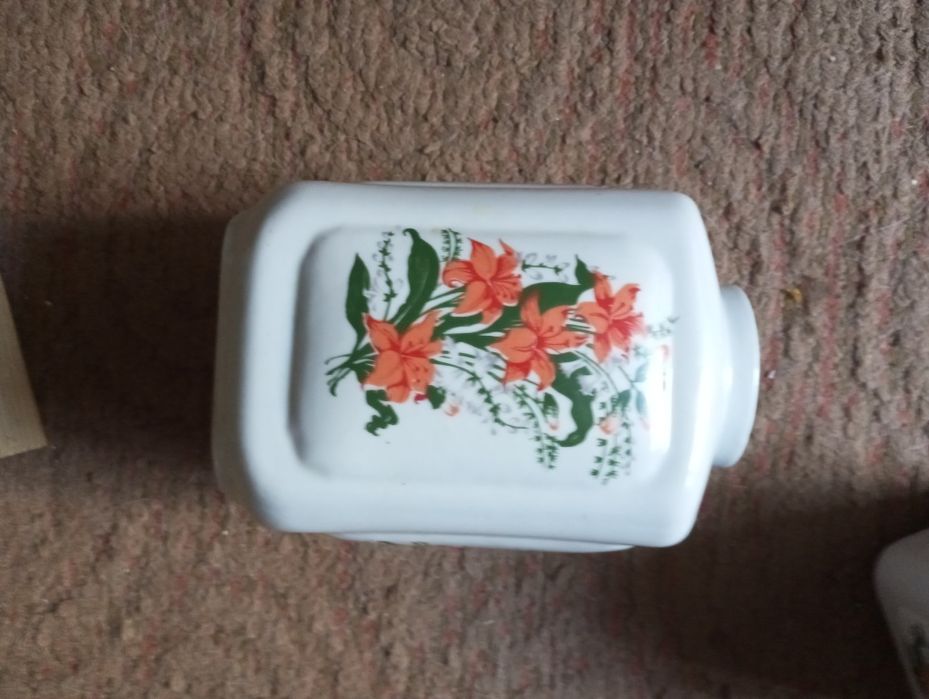 Чайница фарфоровая большая Полонное СССР ёмкость для сыпучих