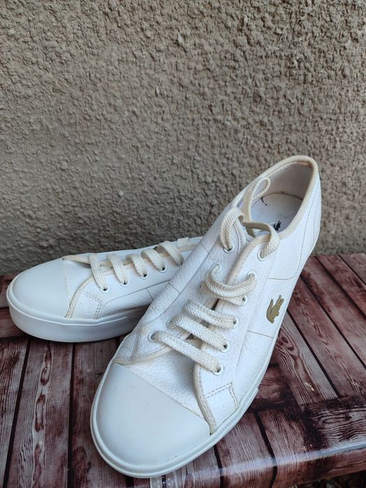 Жіночі шкіряні кеди Lacoste р.40