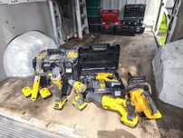 DeWalt duży zestaw narzędzi bateryjnych 18 V