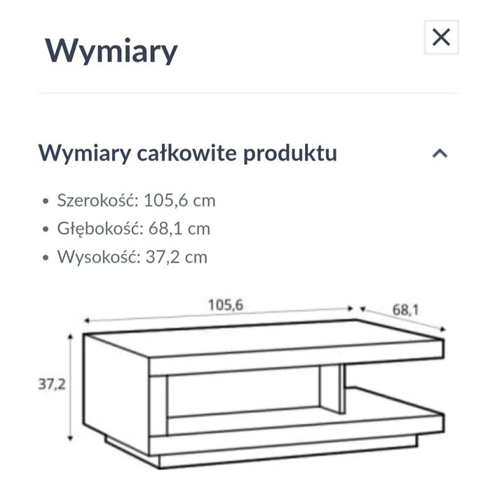 Stolik Lyon Agata Meble - ława Lyon salon