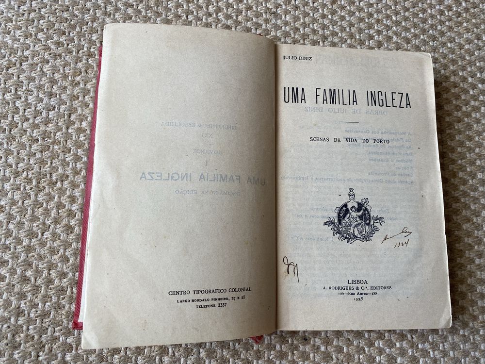 Eurico O Presbytero - 1889  e Uma Familia Ingleza