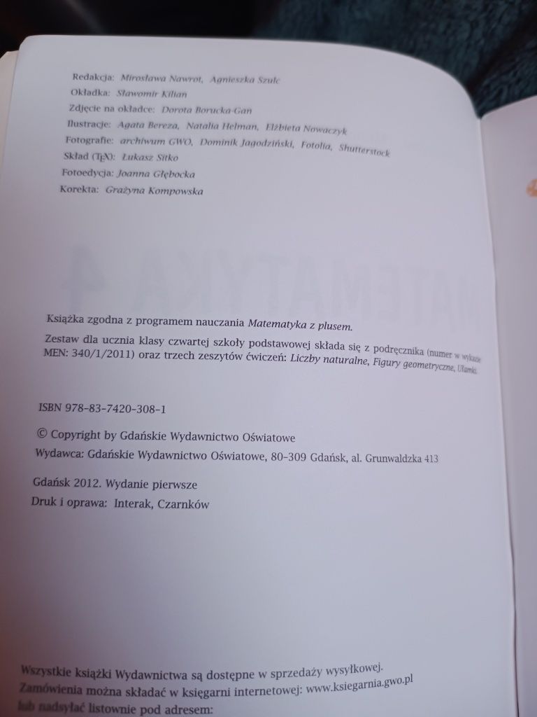 Matematyka ćwiczenia klasa 4  Matematyka z plusem