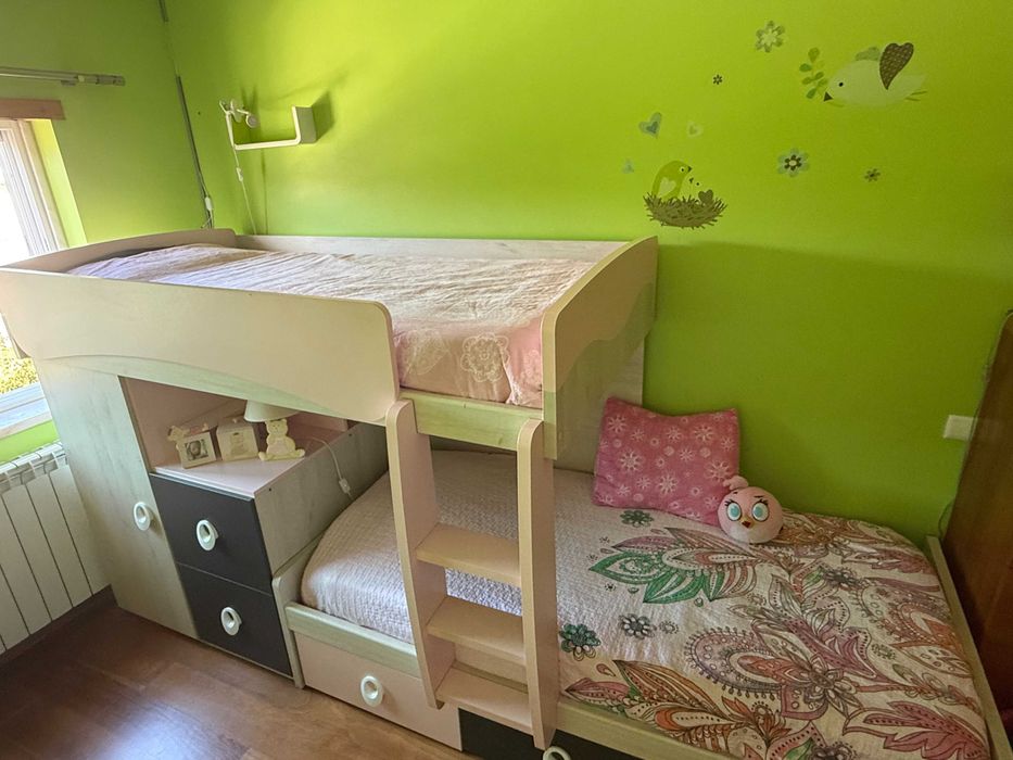 Cama tren premium /beliche duplo com 5 gavetões e muita arrumação