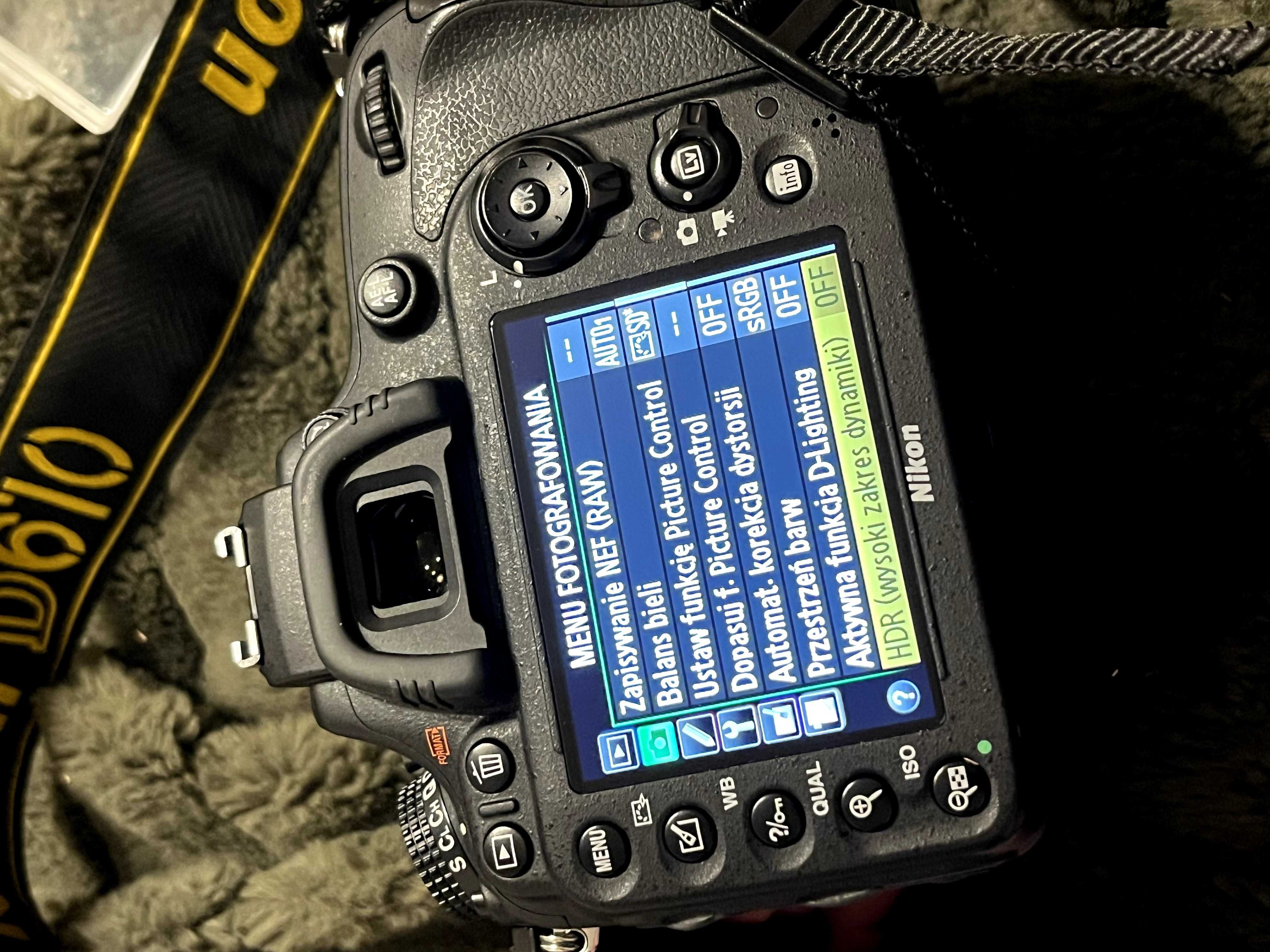 Nikon d610 + obiektyw Nikkor 50 mm f/1.8 G AF-S niski przebieg 12296