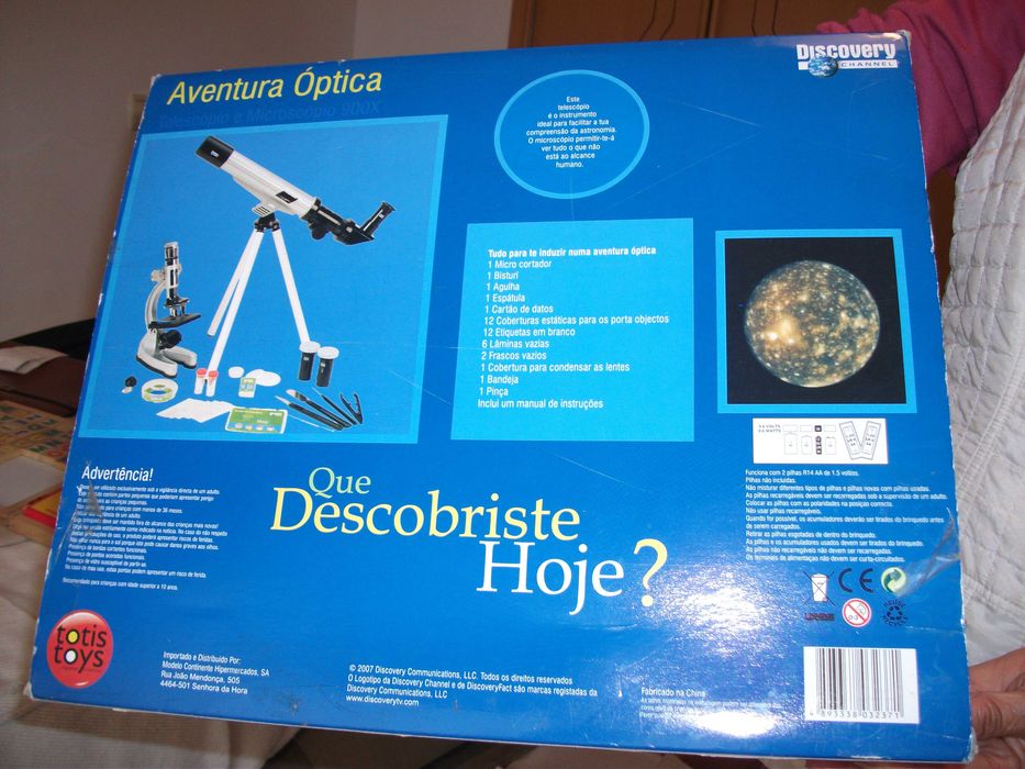 Microscópio e Telescópio para jovens
